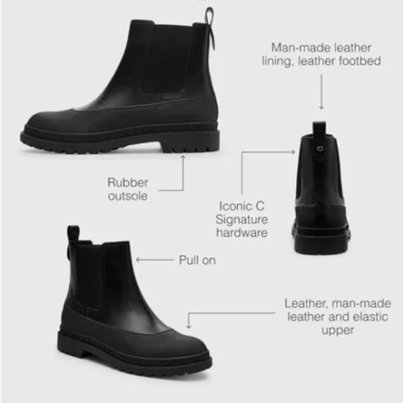 Men’s Coach Carver Boot Size 9.5 - Picture 4 of 4